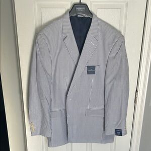 Croft & Barrow Men's Striped Blazer - Black and White